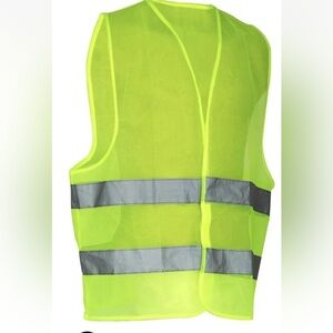 Safety Vest Lot Of 4 High Vis Yellow Mesh Basic Reflective 2XL 3XL